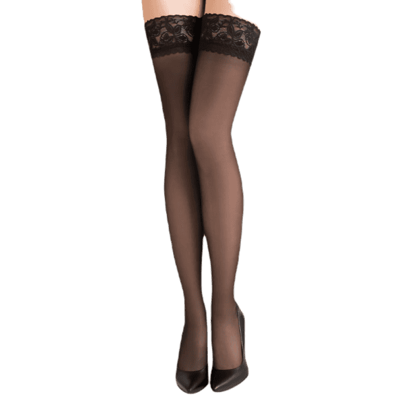 GABRIELLA Calze 8 DEN 199 NERO selbsttragende Strumpfhose