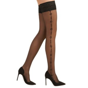 GABRIELLA ELMA Muster selbsttragende Strümpfe