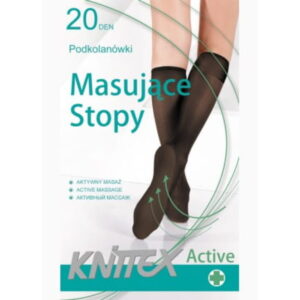 NOQ by Knittex Massage-Kniestrümpfe ACTIVE 20 Den